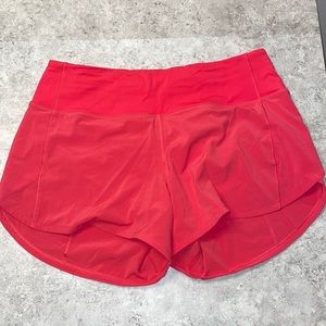 Speed up lined short. 4 inch. Hot pink. Excellent condition. Size 6.